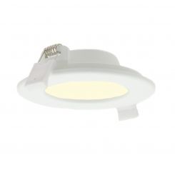 LED downlight - 6 watt - 3000K  - rond 115 mm - gatmaat 105 mm - met snoer en stekker