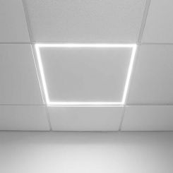 10x LED paneel hollow - 60x60 cm - CCT 3000 / 4000 / 6000K - T24 standaard systeem - 32W - Edge lit - Philips CertaDrive - met snoer en stekker (voordeelpak)