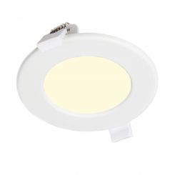 LED downlight - 6 watt - 3000K  - rond 115 mm - gatmaat 105 mm - adereind aansluiting