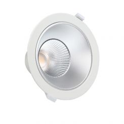 LED downlight 20 watt - CCT 3000 / 4000 / 5000K - UGR<19 - 1760 lm - rond 232 mm - gatmaat 200 mm - snoer en stekker