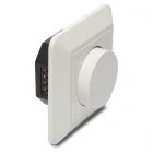 Led Dimmer inbouw 280W fase afsnijding, met afdekraam modern wit